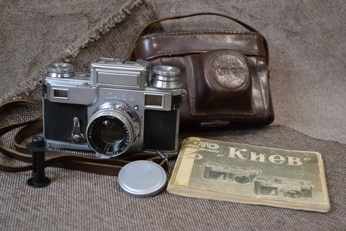 Rara fotocamera telemetro kiev - telemetro,